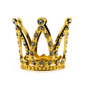 CORONA METALICA BOUQUET 3.4CM DORADO