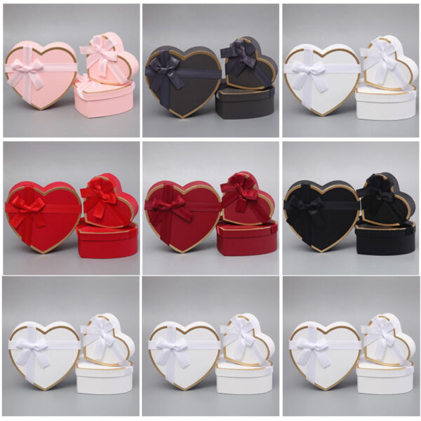 CAJA DE CORAZONES TRIO 3 UNIDADES