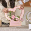 BOLSITA PARA FLORES EN FORMA DE CORAZON LOVE FOR YOU X12 UNID