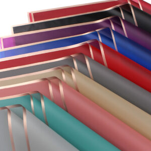 PAPEL COREANO BORDE DORADO – 20 UNIDADES