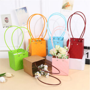 BOLSA CUADRADA CON TEXTURA X10 UNIDADES