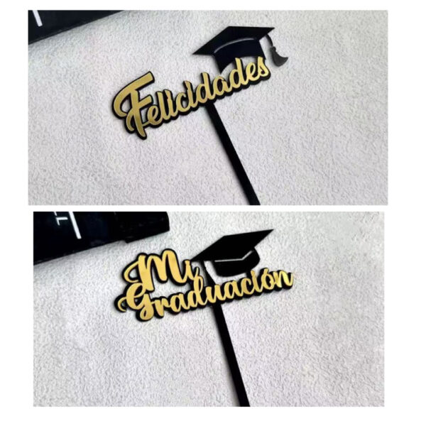 TOPPER DE GRADUACION X12 UNIDADES