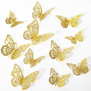 MARIPOSA DECORATIVA - 12 UNIDADES