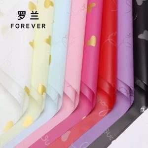 PAPEL COREANO TRANSPARENTE CORAZÓN – 20 UNIDADES