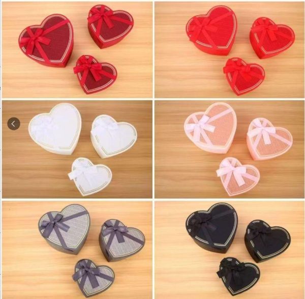 CAJA DE CORAZONES TRÍO 3 UNIDADES
