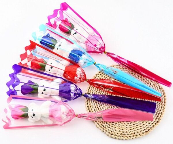 OSO PLUMAVIT  CON FLORES X12 UNIDAD