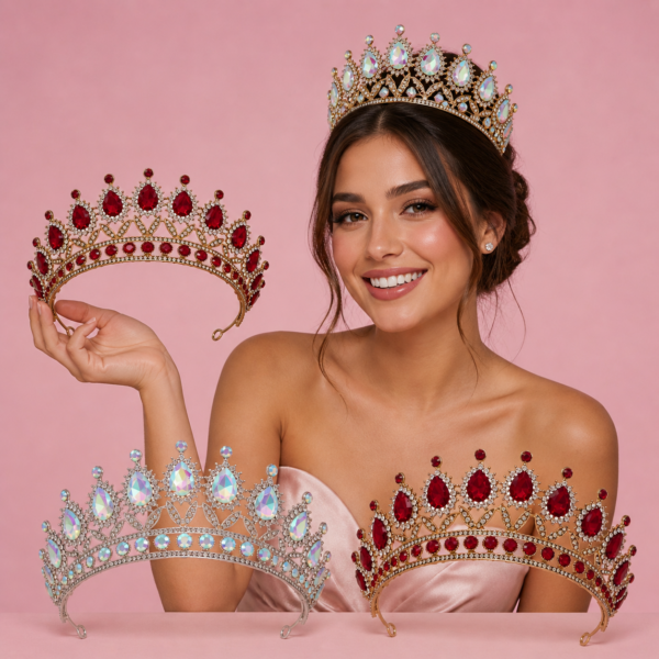 CORONA TIARA  PREMIUM CON PERLAS