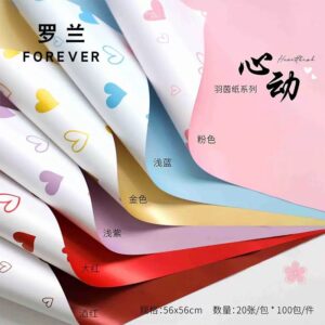 PAPEL COREANO CORAZON DISEÑO NUEVO #7012