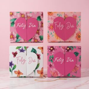CAJAS BOX RECTANGULAR FELIZ DIA X12 UNIDADES