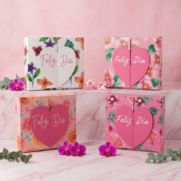 CAJAS BOX RECTANGULAR FELIZ DIA X12 UNIDADES