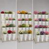 Estante Metálico Exhibidor Para Flores Con Ruedas #2