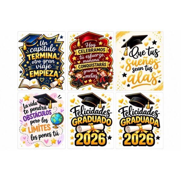TARJETA DE REGALO GRADUACIÓN X12 UNIDADES